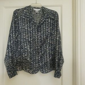 Kim Rogers animal print blouse